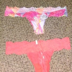 New, never worn PINK Victoria's Secret Thongs
